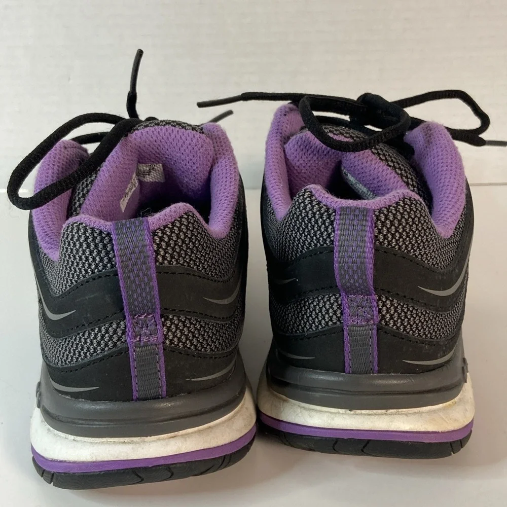 Ryka Shift Memory Foam Sneakers Size 7 M Black Purple Comfort Walk Arch Support